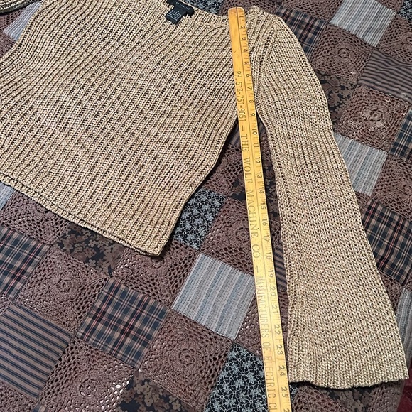 The Limited sweater, vintage metallic gold color - Picture 8 of 9